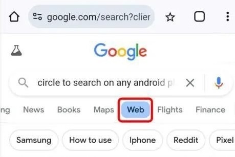 Google Web filter for Search 9