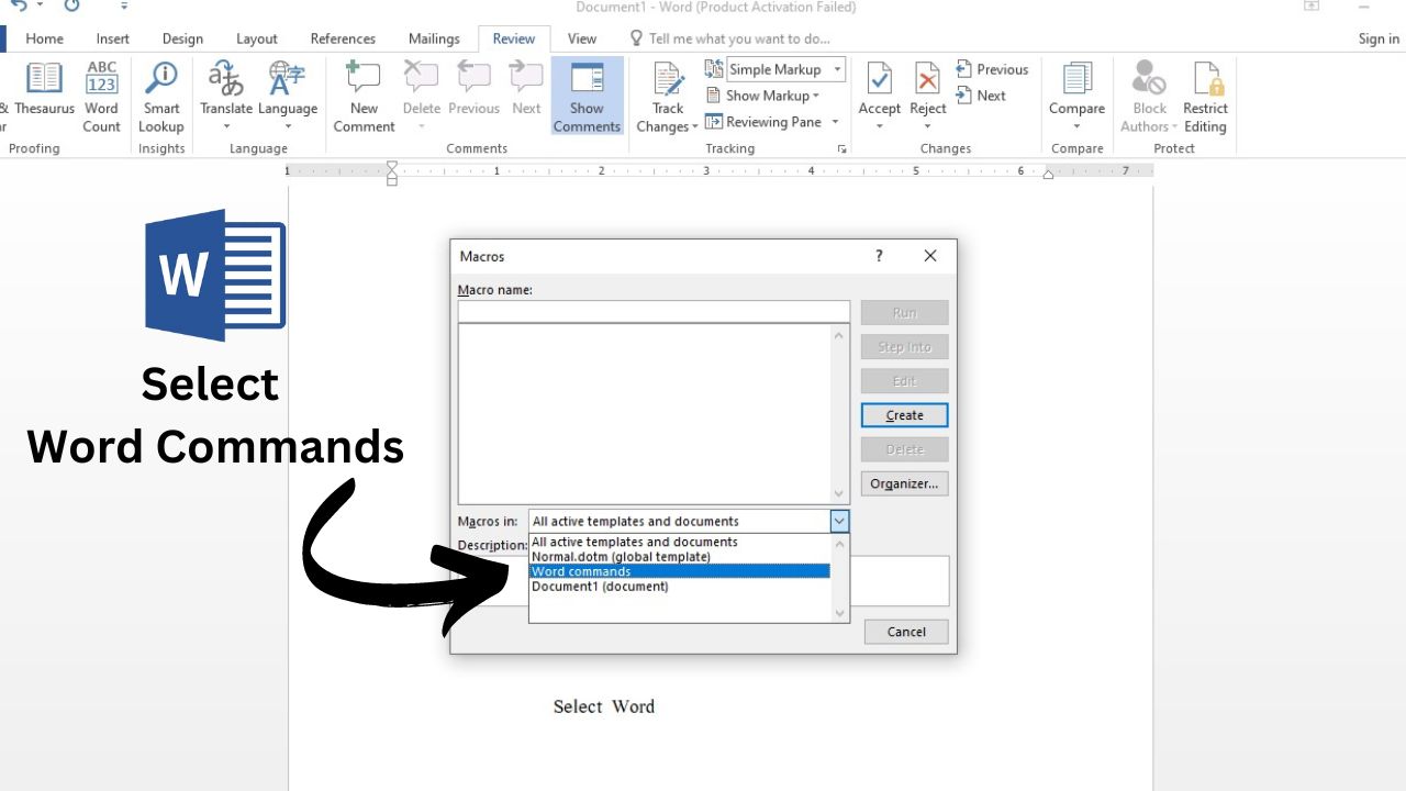 shortcut keys in ms word 3