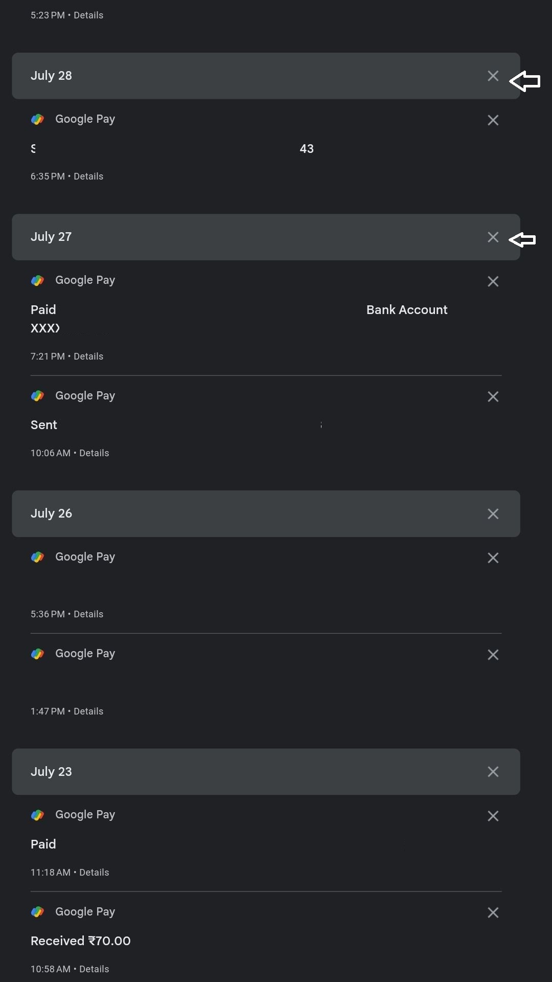 How to Delete Google Pay Transaction History 7