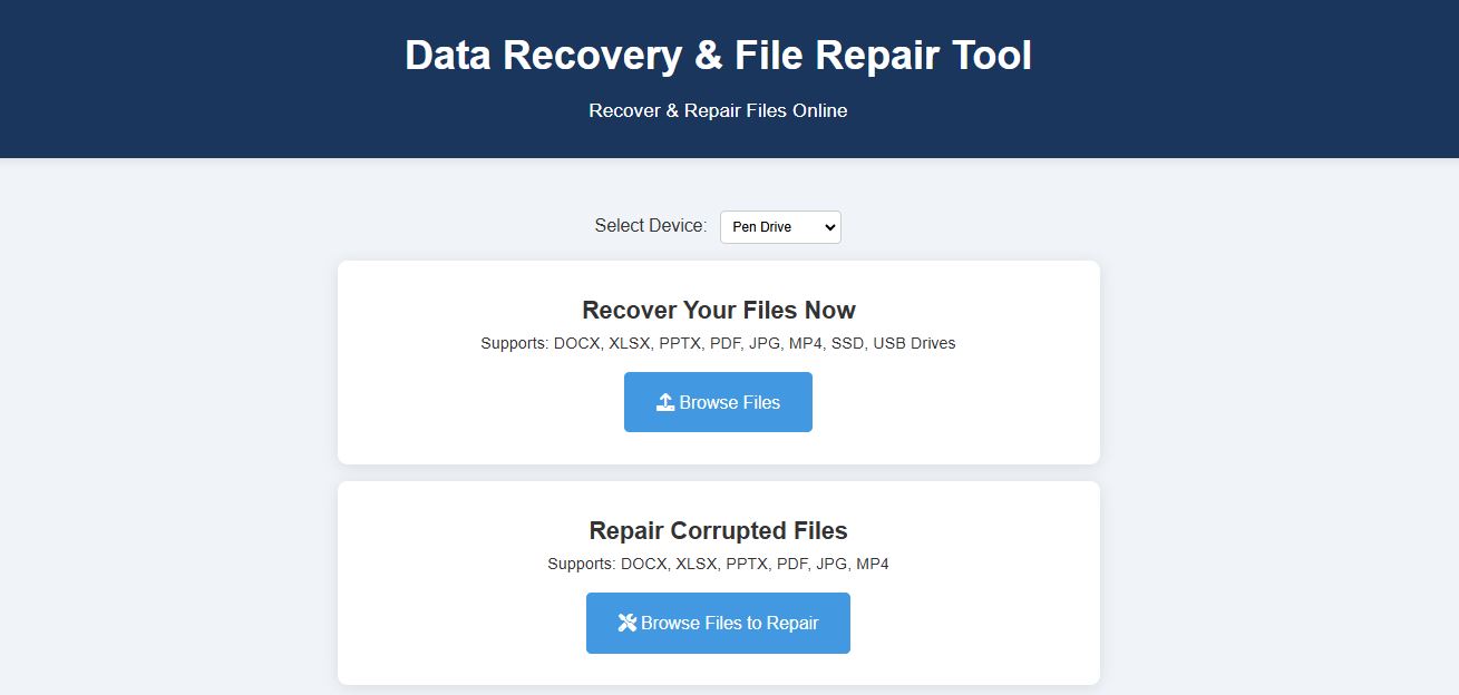 Educational Data Recovery Tool